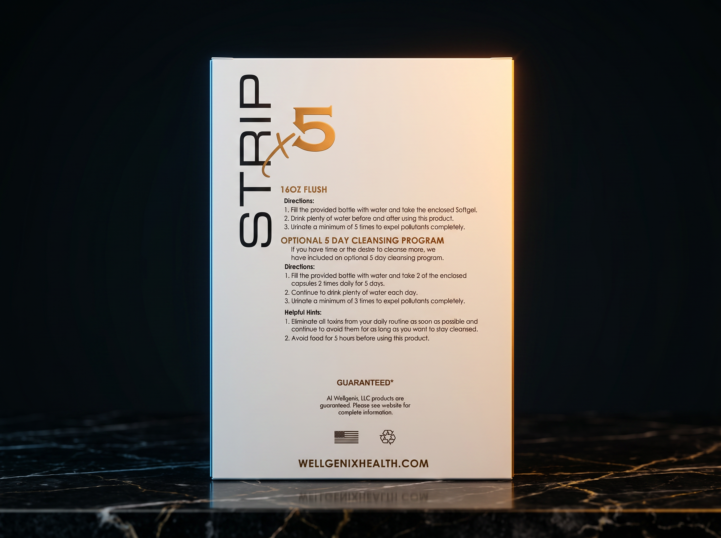 Strip x5 Day Cleanse with 16oz Cleanse Capsule