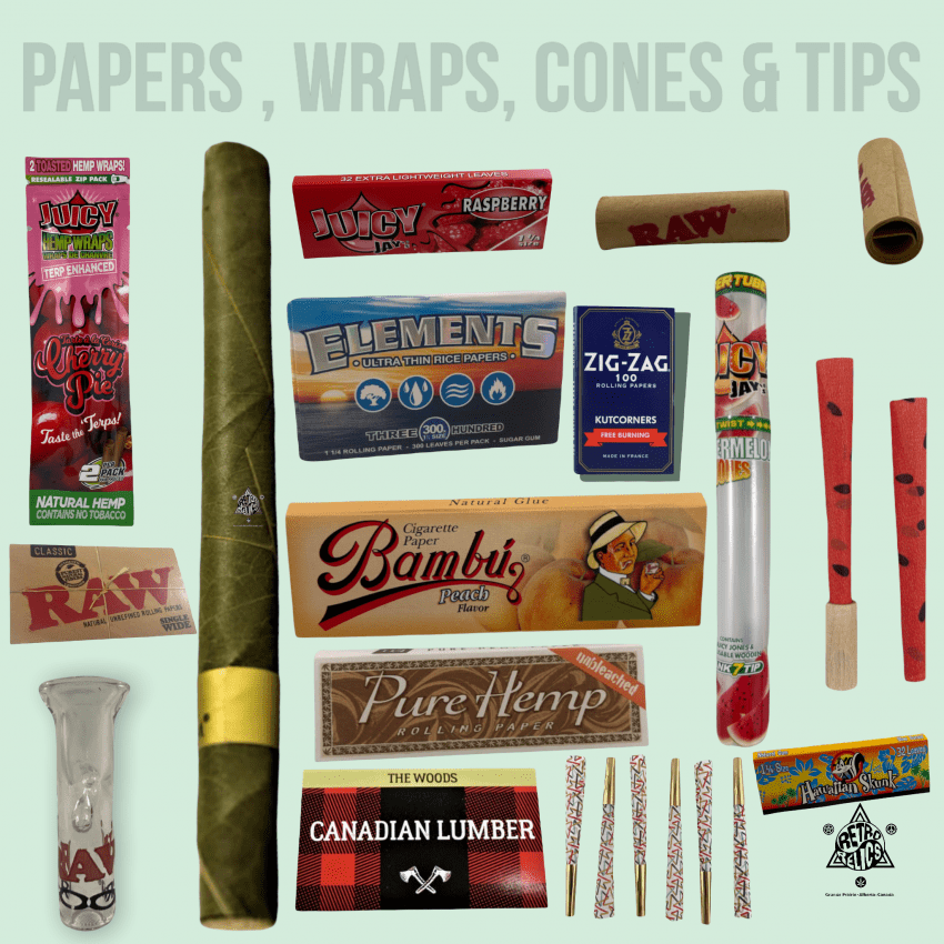 Rolling Papers, Wraps & Tips